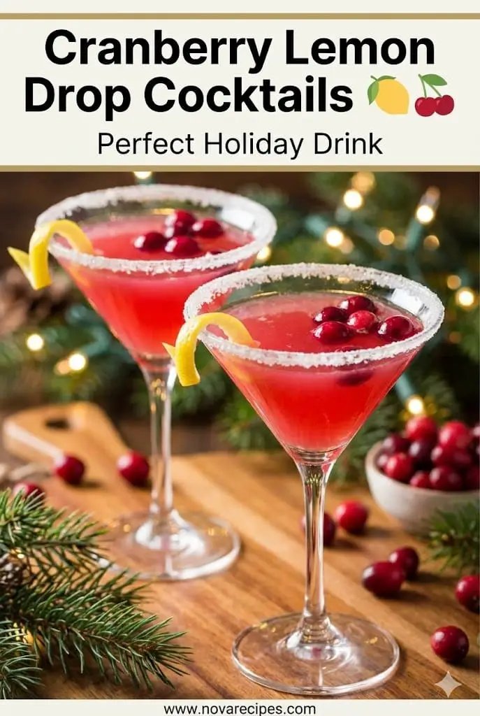 Cranberry Lemon Drop Cocktails