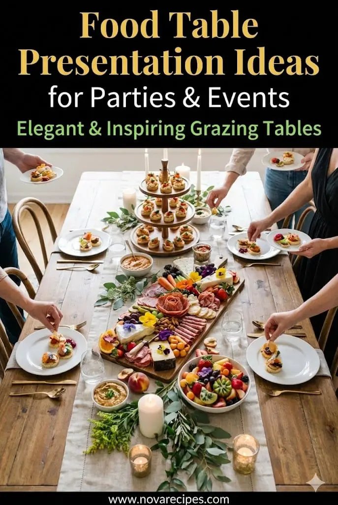 Food Table Presentation Ideas for Parties Events
